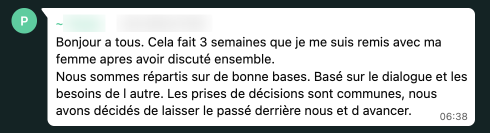 Témoignage client Lovup - couple retrouvé